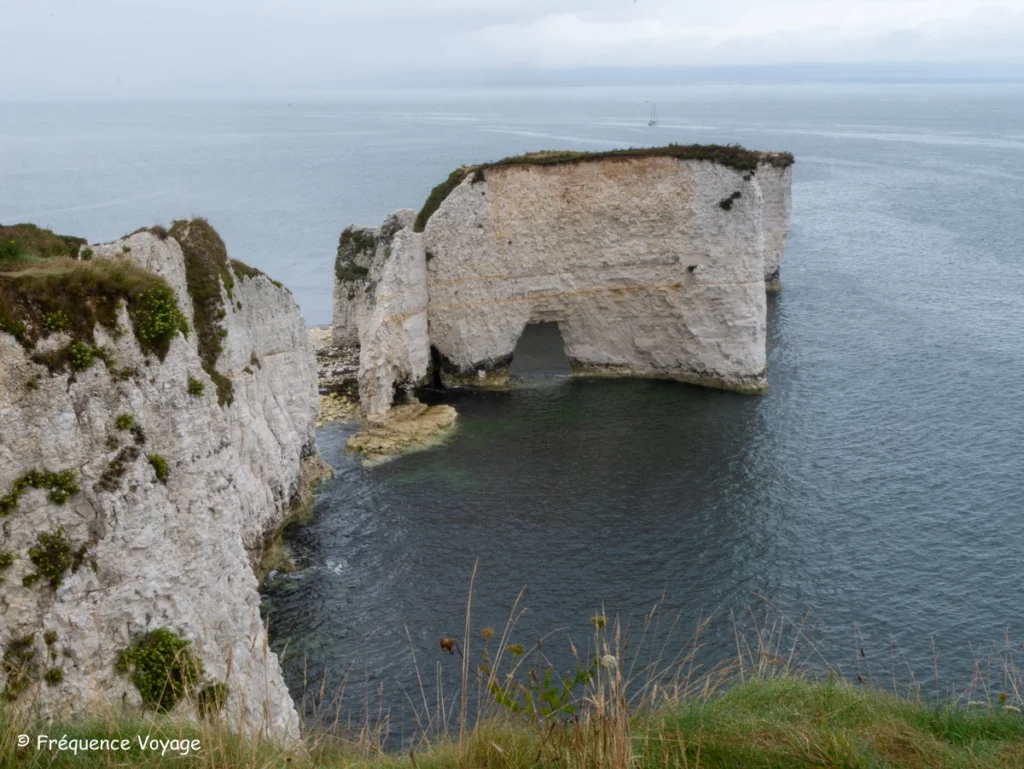 Old Harry Rocks sur la côte jurassique lors d'un roadtrip dans le Sud de l'Angleterre